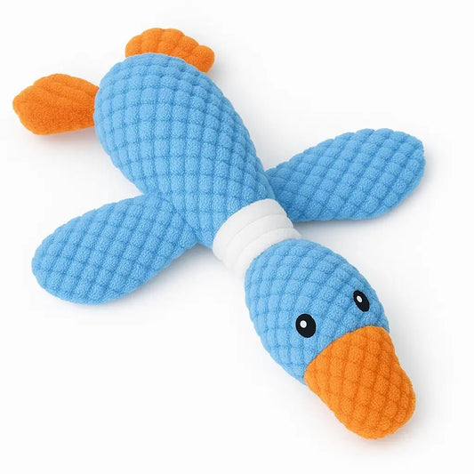 Dog Chew Toy Plush Squeaky – Goose - Shaped, Soft, Durable & Safe – | Pawtaa