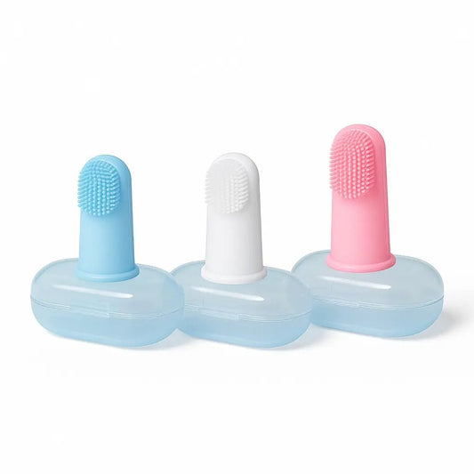 Dog Finger Toothbrush – 360° Silicone, Gentle & Non - Toxic, Pack of 3 – | Pawtaa