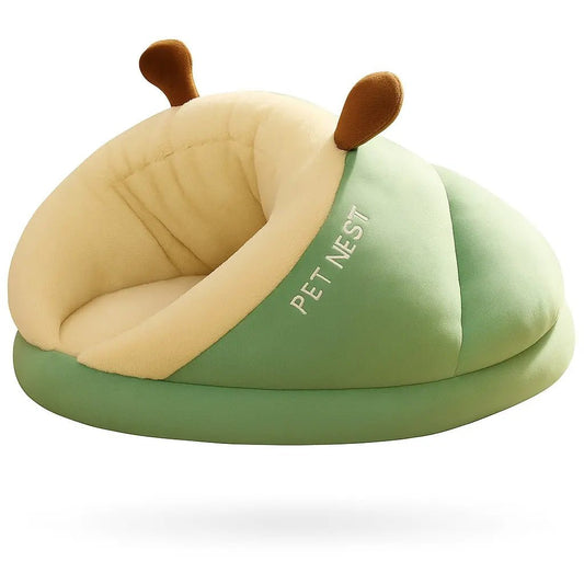 Dog Couch Bed – Green | Plush, Cozy, Machine - Washable & Stylish for Small Dogs and Cats – | Pawtaa