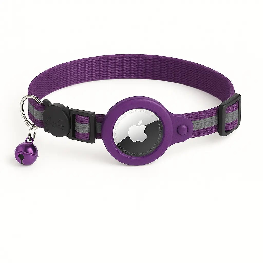 AirTag Cat Collar Reflective – Adjustable, Breakaway, Waterproof & Safe – | Pawtaa