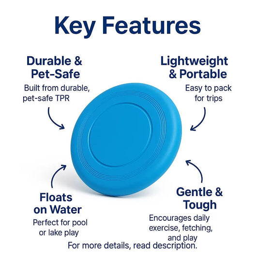 Dog Frisbee for Outdoor Fun – Floats on Water, Lightweight & Durable – | Pawtaa – secondary image