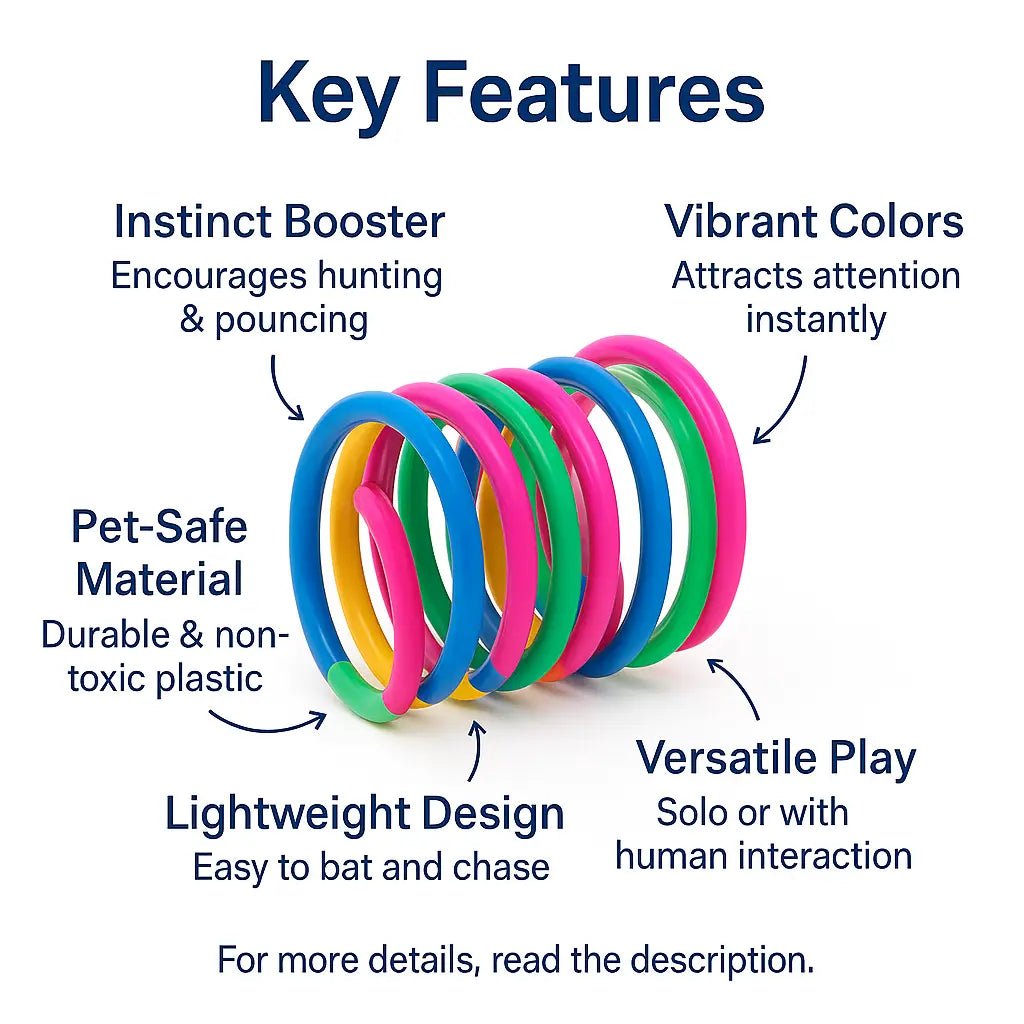 Cat Spring Toy – Durable, Interactive, Lightweight & Perfect for Active Play – | Pawtaa