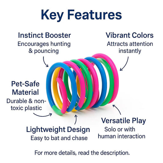 Cat Spring Toy – Durable, Interactive, Lightweight & Perfect for Active Play – | Pawtaa – secondary image