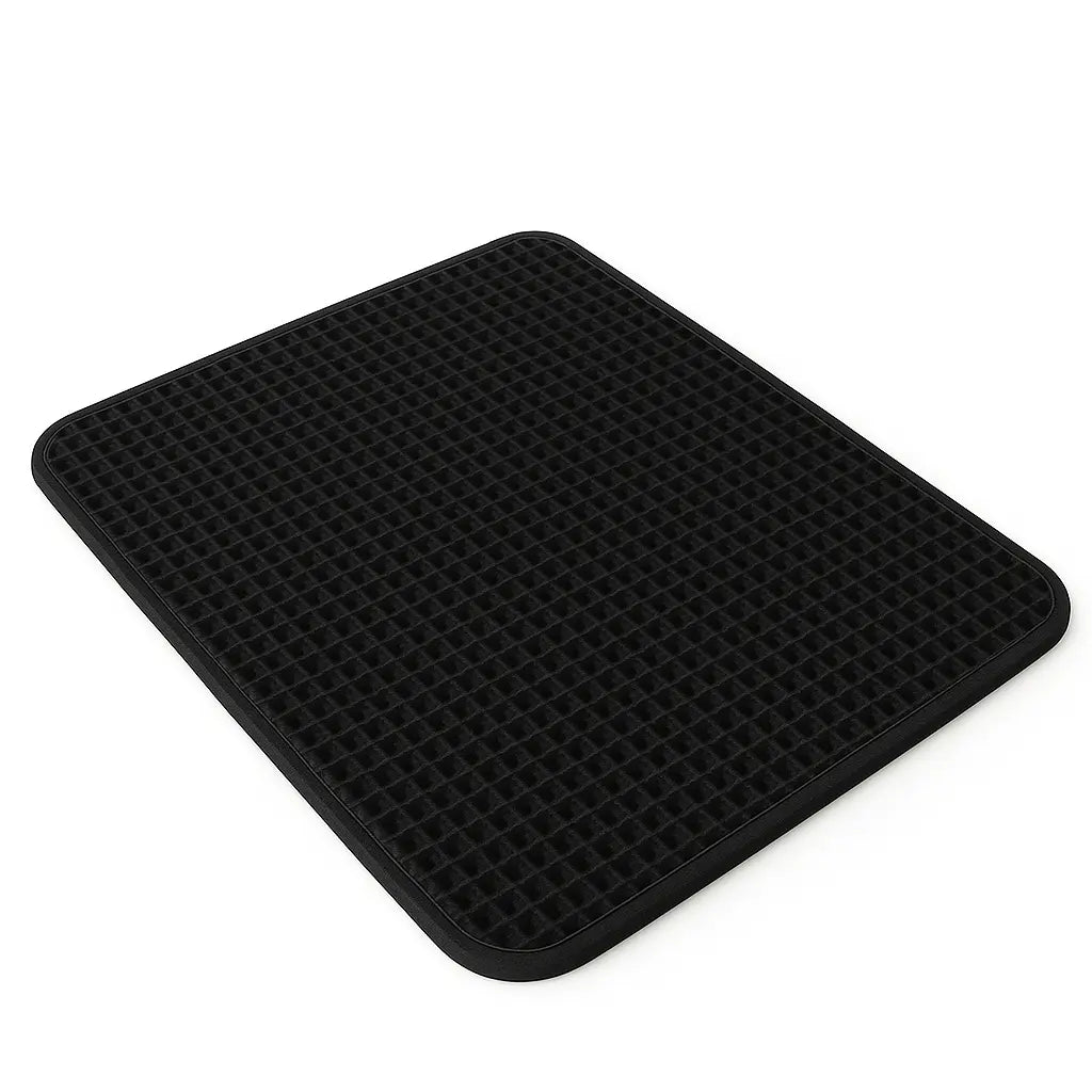 Large Litter Mat Cat – Honeycomb, Waterproof, and Easy to Clean – | Pawtaa