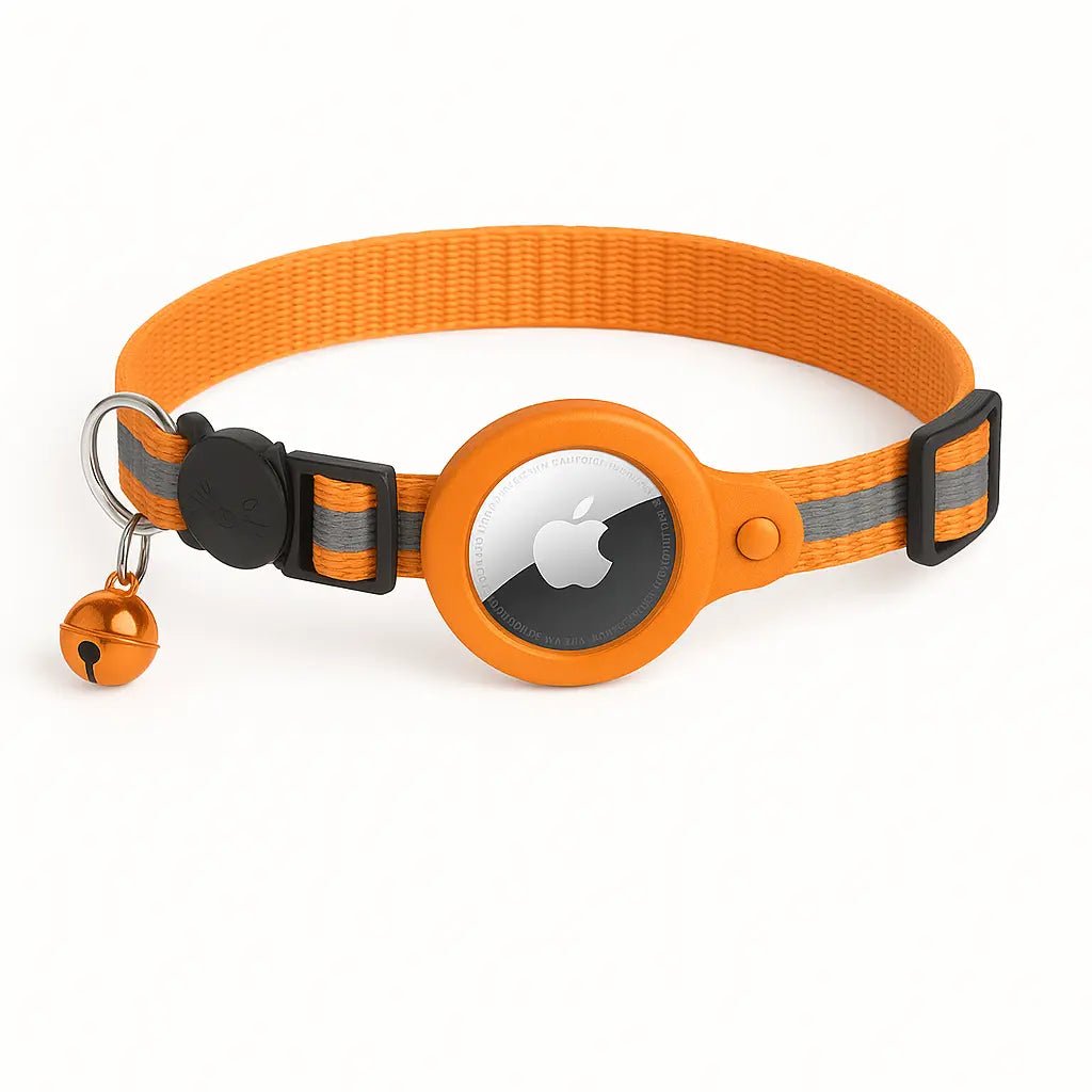AirTag Cat Collar Reflective – Adjustable, Breakaway, Waterproof & Safe – | Pawtaa