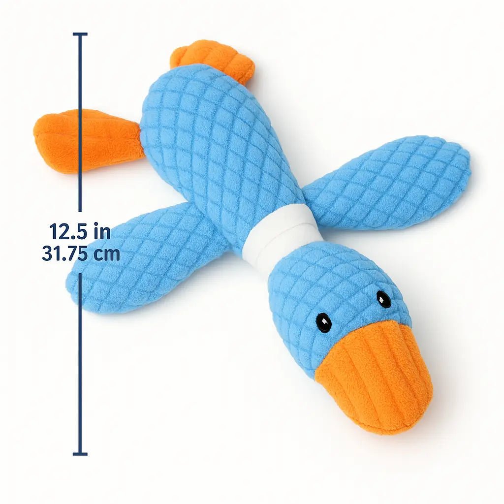 Dog Chew Toy Plush Squeaky – Goose - Shaped, Soft, Durable & Safe – | Pawtaa