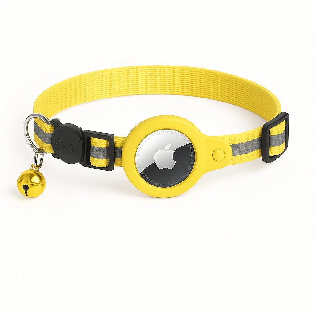 AirTag Cat Collar Reflective – Adjustable, Breakaway, Waterproof & Safe – | Pawtaa