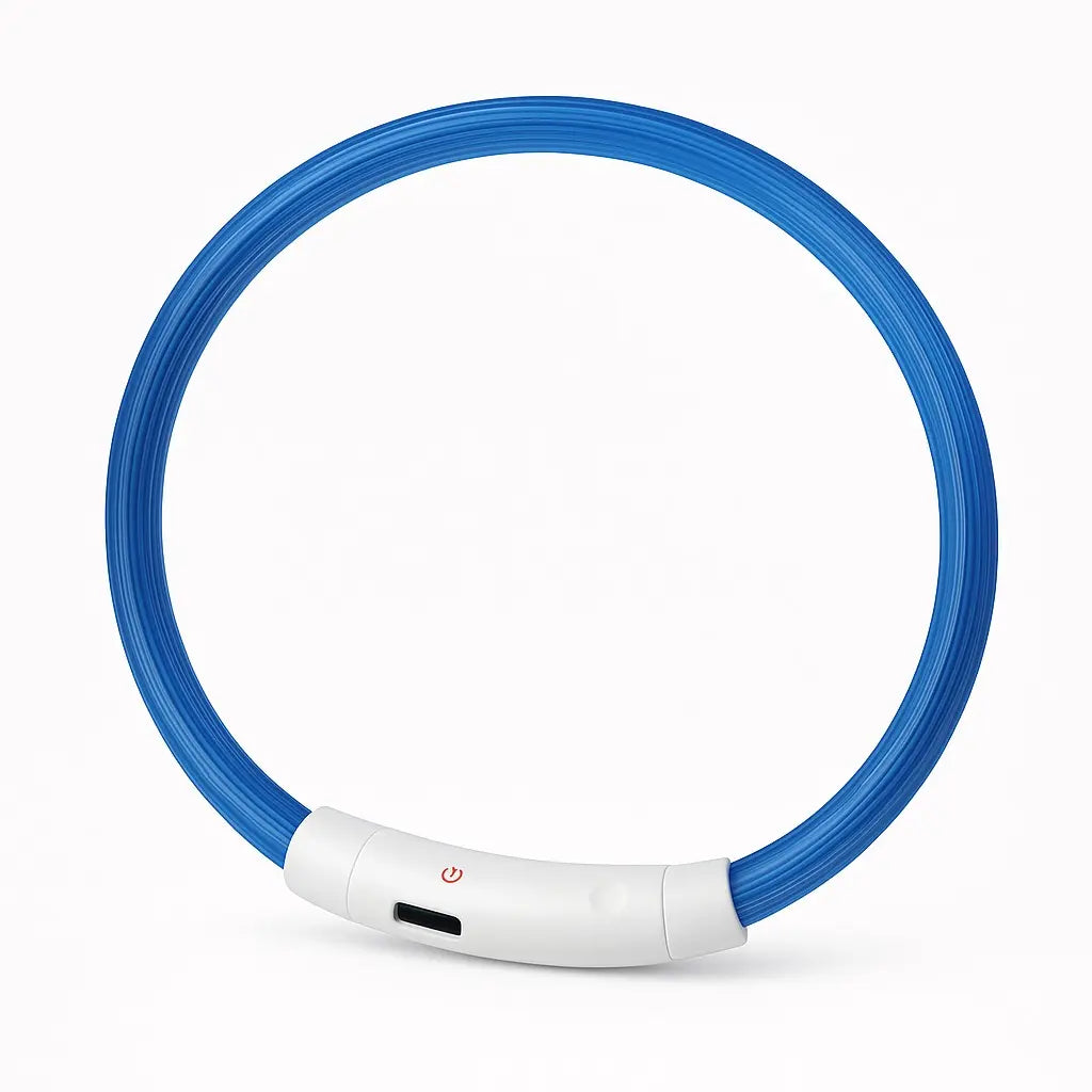 Blue LED collar
