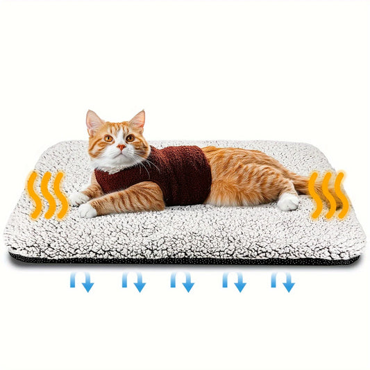 Self-Heating Pet Pad - Cozy, Washable, Non-Slip & Perfect for Cats and Dogs