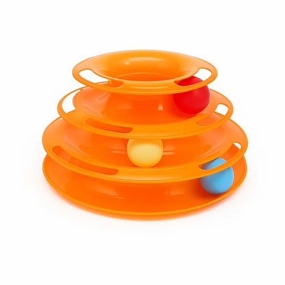 Large Cat Tower – 3 - Level Interactive Toy for Play, Exercise & Mental Stimulation – | Pawtaa