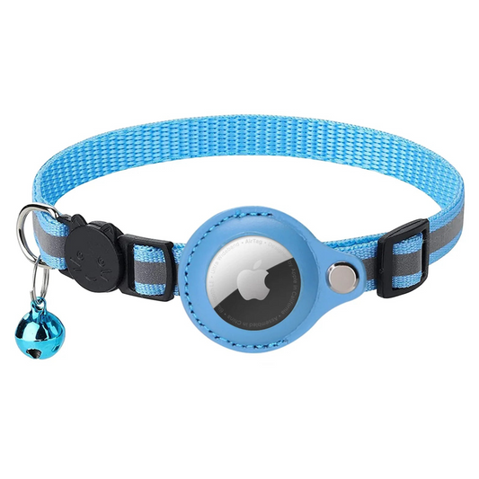 Reflective Airtag Cat Collar - Adjustable, Breakaway, Waterproof & Safe for Daily Use