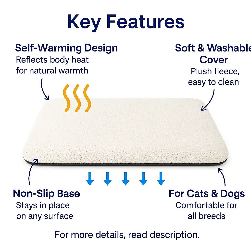 Pet Heating Pad – Cat Warming Pad & Dog Heating Pad | Self - Warming, Washable & Cozy – | Pawtaa
