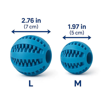 Rubber dog toys – Durable, dental - cleaning chew balls & snack dispensers – | Pawtaa