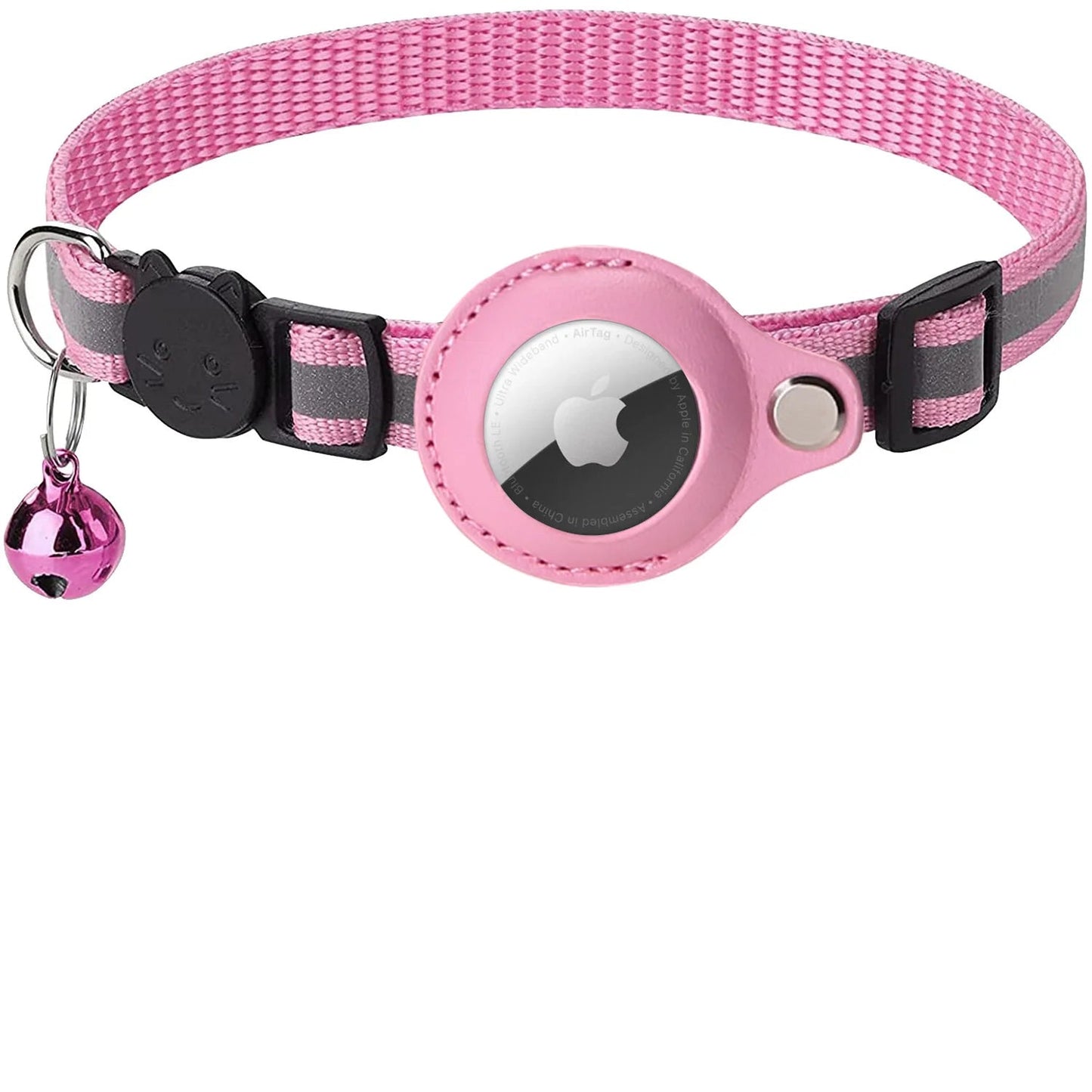 Reflective Airtag Cat Collar - Adjustable, Breakaway, Waterproof & Safe for Daily Use