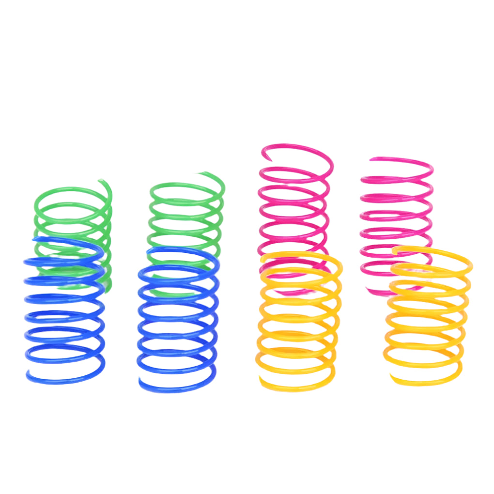 Colorful Spiral Cat Toys - Durable, Interactive, Lightweight & Perfect for Active Play