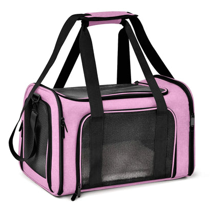 Soft Pet Carrier – Airline-Approved, Foldable, Durable, and Comfortable for Cats and Small Dogs