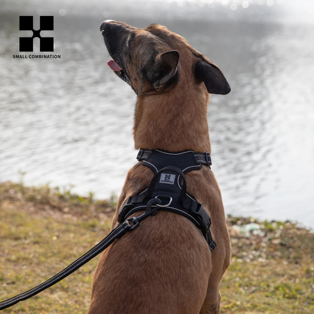 Reflective Waterproof Dog Harness - Tactical, Adjustable & Perfect for Medium and Large Dogs