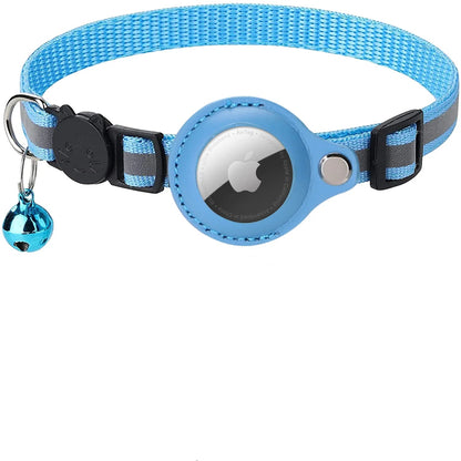 Reflective Airtag Cat Collar - Adjustable, Breakaway, Waterproof & Safe for Daily Use