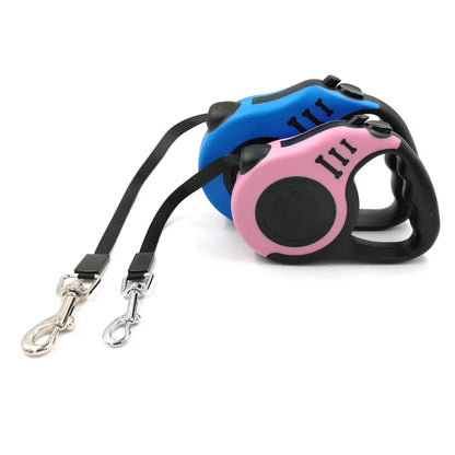 Retractable Dog Leash - Durable Nylon, Ergonomic Grip, 3M/5M, for All Dog Sizes