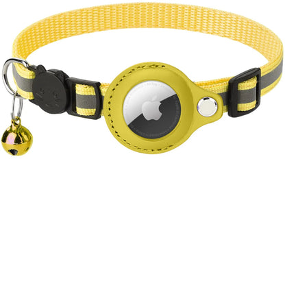 Reflective Airtag Cat Collar - Adjustable, Breakaway, Waterproof & Safe for Daily Use