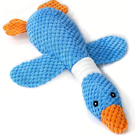 Goose Dog Chew Toy – Squeaky, Soft, Durable, Non-Toxic, Stress Relief, Dental Care, Interactive Toy