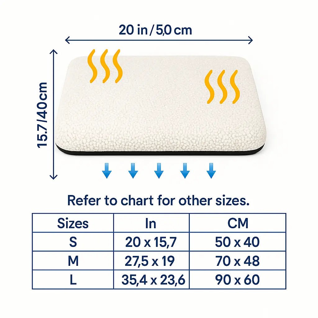 Pet Heating Pad – Cat Warming Pad & Dog Heating Pad | Self - Warming, Washable & Cozy – | Pawtaa