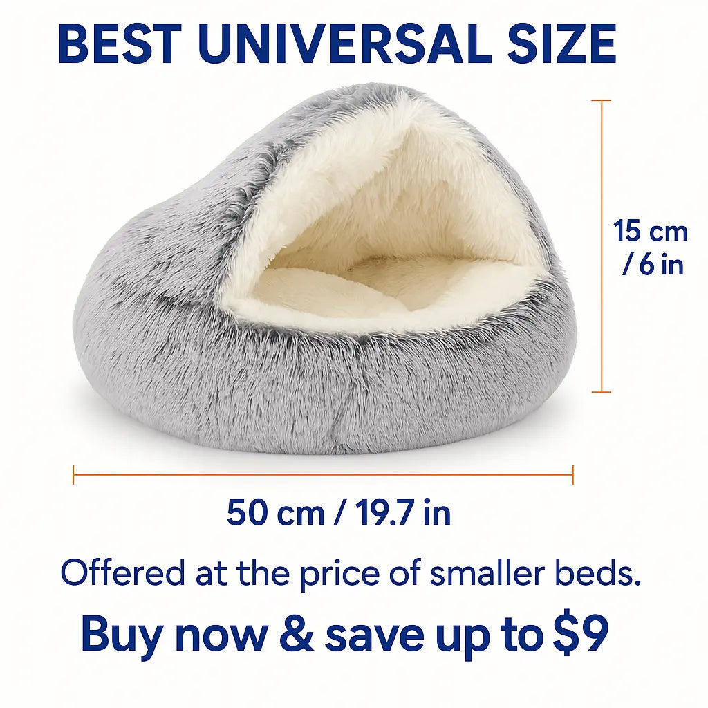 Heated cat bed size chart – 50 cm diameter and 15 cm height